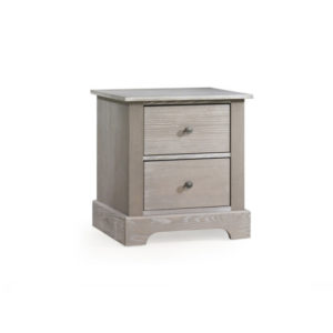 Emerson Wooden nightstand with two drawers