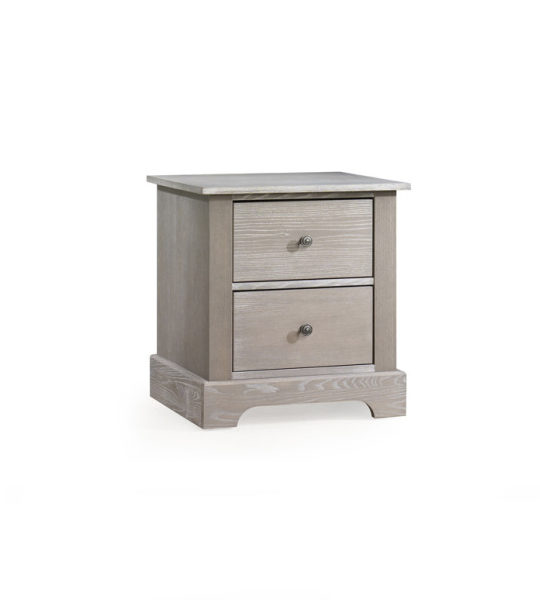 Emerson Wooden nightstand with two drawers