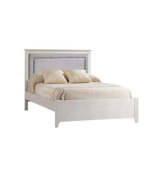 Provence Double Bed 54″ (low profile footboard) with Linen Weave ...