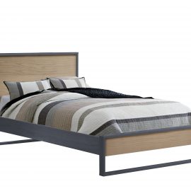 Flexx 39" Twin Bed in Graphite and Natural Wheat