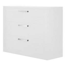 Milano 3 Drawer Dresser in White